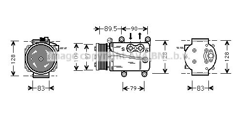 AVA QUALITY COOLING Компрессор, кондиционер FDAK082